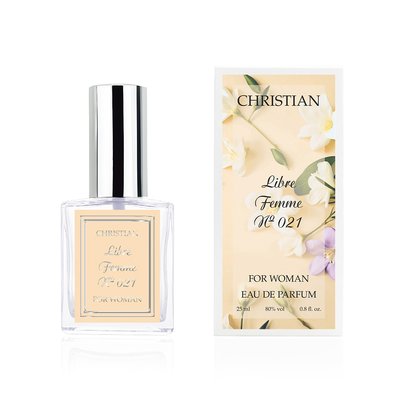 Парфумована вода для жінок «Libre Femme» Christian 25 ml K-25 № 021 K-25w № 021 фото