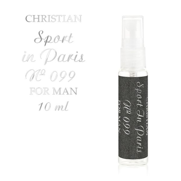 Парфумована вода для чоловіків (міні) «Sport In Paris» Christian 10 ml K-10 № 099 K-10m № 099 фото