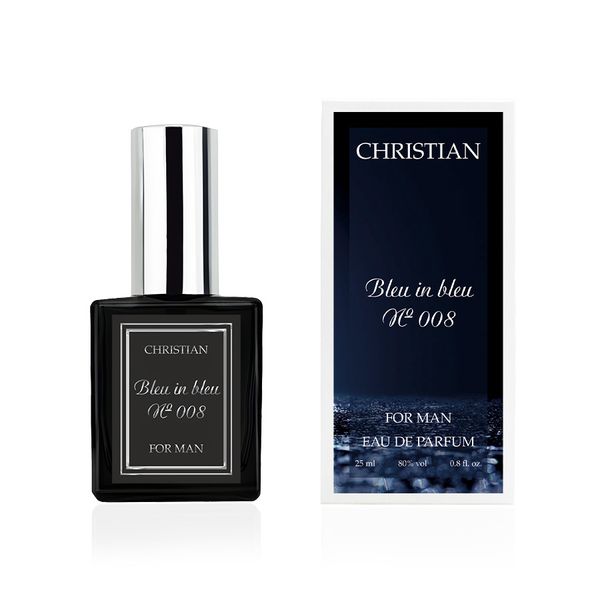 Парфумована вода для чоловіків «Bleu in bleu» Christian 25 ml K-25 № 008 K-25m № 008 фото