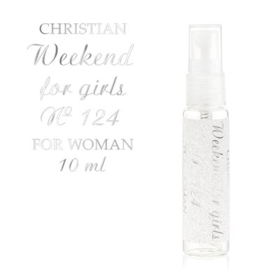 Парфумована вода для жінок (міні) «Weekend for girls» Christian 10 ml K-10 № 124 K-10w № 124 фото