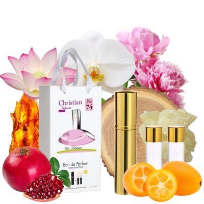Набор парфюмерии для женщин 3x12 ml Christian K-155w № 74 по мотивам "Euphoria" C. KLEIN K-155w № 074 фото