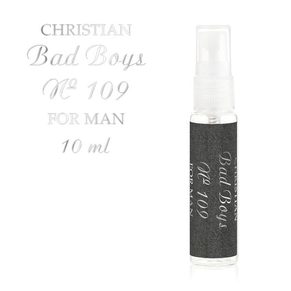 Парфумована вода для чоловіків (міні) «Bad Boys» Christian 10 ml K-10 № 109 K-10m № 109 фото