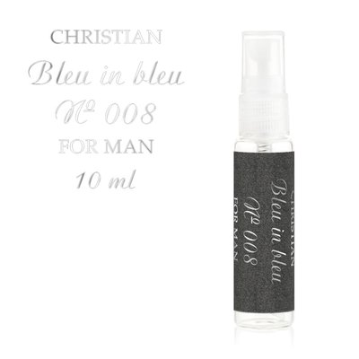 Парфумована вода для чоловіків (міні) «Bleu in bleu» Christian 10 ml K-10 № 008 K-10m № 008 фото