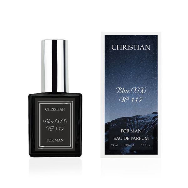 Парфумована вода для чоловіків «Blue XX» Christian 25 ml K-25 № 117 K-25m № 117 фото