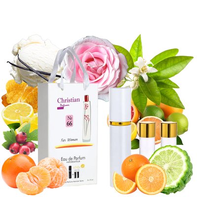 Подарунковий набір парфумерії 3x12 ml Christian for women K-155w № 066 за мотивами Flower by Kenzo K K-155w № 066 фото